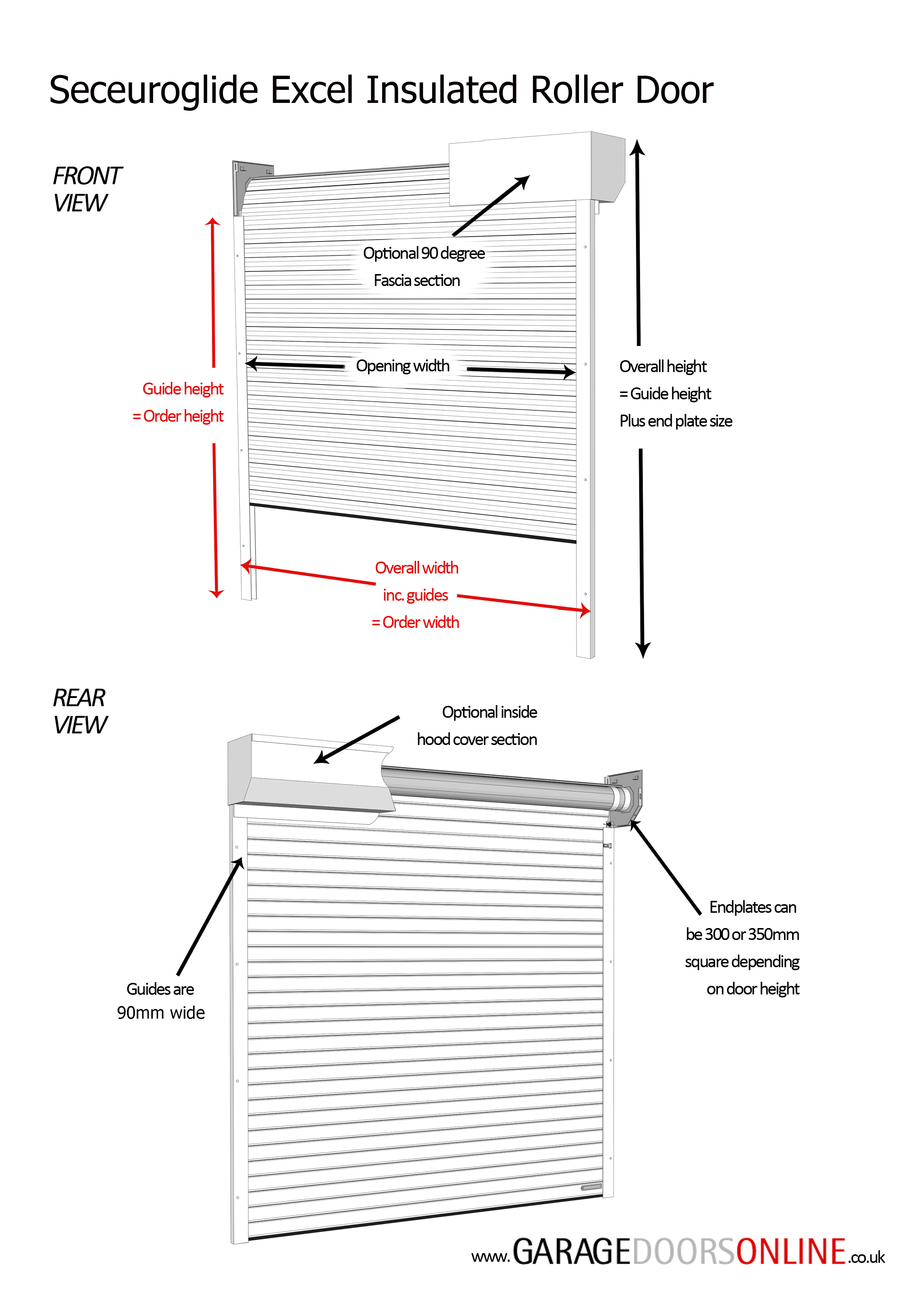 Seceuroglide Excel with Full Hood (19 Colour Options) Insulated Roller